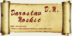 Daroslav Moskić vizit kartica